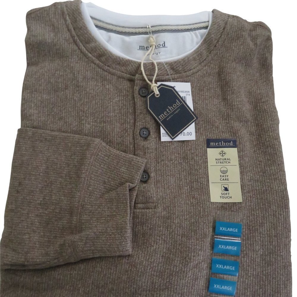 Method Ribbed Henley Shirt